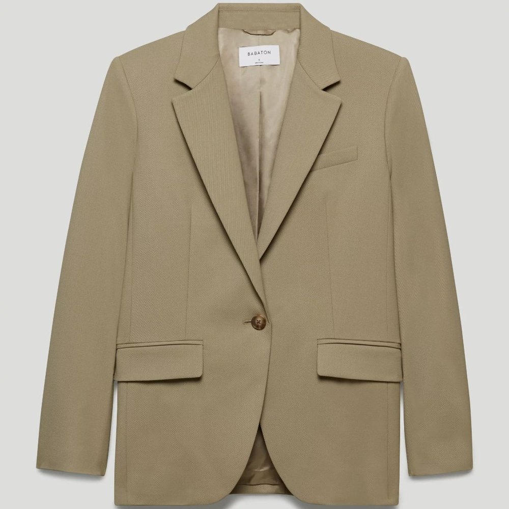 NWOT Aritzia Agency Blazer in Taupe Beige